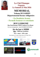 X2 Départemental - Mémorial Yohann DUJARDIN - Ch'ti Pétanque